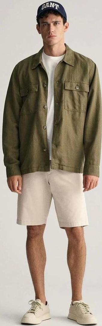 GANT Erkek Krem Relaxed Fit Şort