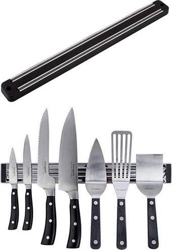 Pratik Duvara Monteli Mıknatıslı Bıçak Askısı 33 cm Bıçak Tutucusu Bıçak Organizer Bıçaklık Askısı