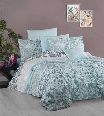 Nevresim Takımı % 100 Cotton Tek Kişilik - Mavi (23309)