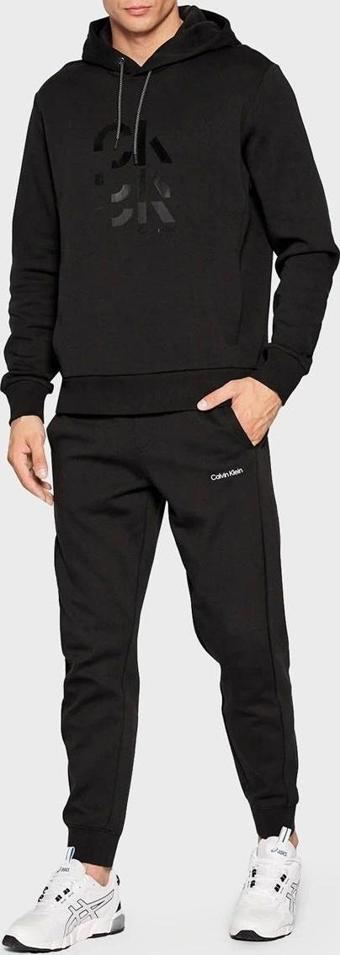 Calvin Klein Ekek Siyah Pamuklu Regular Fit Eşofman Altı