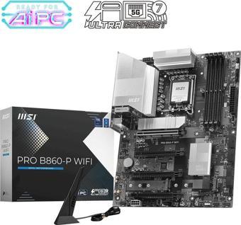 MSI Pro B860-P WIFI DDR5 8600MHz (OC) M.2 1851p ATX Anakart