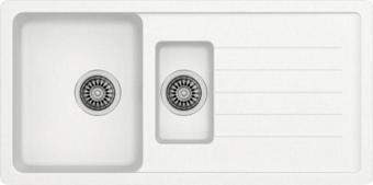 Evier Granit Evye Base Xl Series White - Beyaz (1.5 Göz)