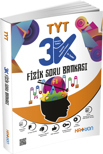 TYT 3K Fizik Soru Bankası - Katyon Yayınları