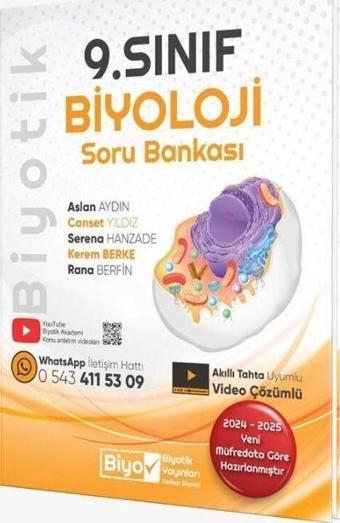 9. Sınıf Biyoloji Soru Bankası - Biyotik Yayınları