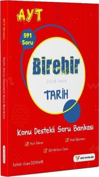 YKS AYT Birebir Etkisi Kesin Tarih Konu Destekli Soru Bankası - Veri Yayınları