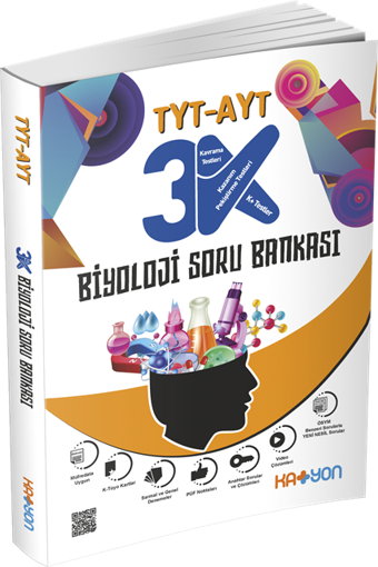 TYT - AYT 3K Biyoloji Soru Bankası - Katyon Yayınları