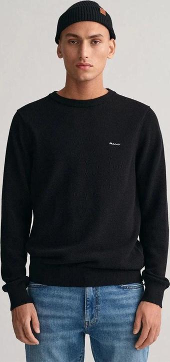 Gant Erkek Siyah Regular Fit Kazak