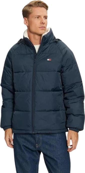 Tommy Jeans Erkek Lacivert Puffer Mont