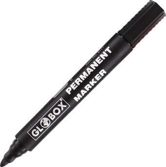 Globox 6773 Permanent Markör Kalem Yuvarlak Uç Siyah 12 Li (1 Paket 12 Adet)