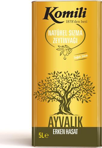 KOMİLİ AYVALIK ERKEN HASAT ZEYTİNYAĞI – 5 LT