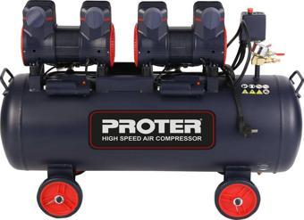 Proter P1KO460 Yüksek Hızlı Kompresör Sessiz 100 Litre 4 Hp