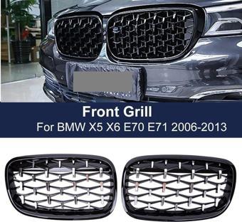 Bmw X5 E70 diamond ön panjur ızgara 2006-2013 arası pianoblack