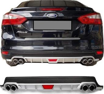 Ford Focus 3 sedan-hb uyumlu arka tampon altı difüzör Siyah 2011-2014 arası