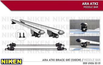 Araç üstü ara atkı tavan barı bagaj brace gri 130 cm