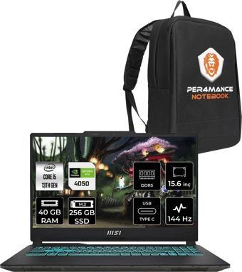 Msı Cyborg 15 A13Ve78 İ5-13420H 40Gb 256Gb Ssd Rtx4050/6Gb 15.6" Fhd 144Hz Fdos & Per4 Çanta