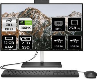 Dell Hp 24 Cb1013Nt İ5 1235U 12Gb Ram 2Tb Ssd Mx450/2Gb 23.8" Fhd Fdos All In One Pc 79N36Ea