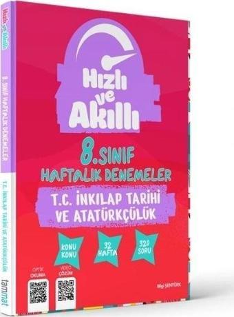 TAMMAT 8.SINIF HIZLI VE AKILLI İNKILAP TARİHİ HAFTALIK DENEME - Tammat  Yayıncılık