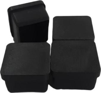 Profil İç Ayak Tapası Plastik Siyah 20x20 mm 4 Lü