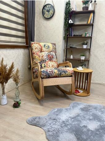 Asedia Kontes Çiçekli Sallanan Sandalye Sallanan Koltuk Tv Koltuğu Baba Koltuğu
