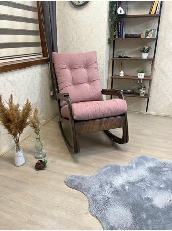 Asedia Kontes Pembe Sallanan Sandalye Baba Koltuğu Okuma Koltuğu