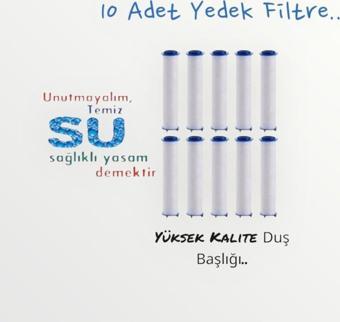 TRUVA 10 Adet Kireç Önleyici Duş Başlığı Filtresi