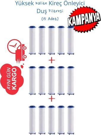 TRUVA 15 Adet Yüksek Kaliteli Duş Filtresi(Kireç Önleyici)(Model)