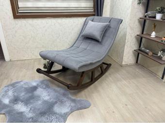 Asedia Miskin Ceviz Kül Gri Sallanan Sandalye Dinlenme Emzirme Baba Tv Okuma Babalar Günü Hediyesi