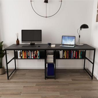 Deconode Fusion Çift Kişilik Raflı Çalışma Masası