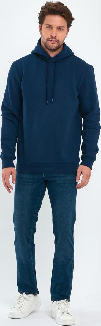 Rodi 3 İp Şardonlu Kapuşonlu Cepsiz Sweatshirt RD24KE054902