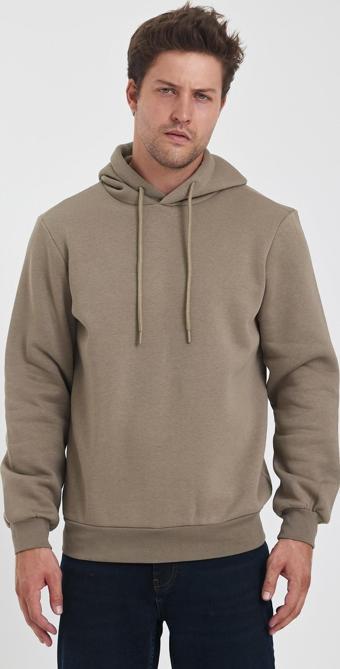 Rodi 3 İp Şardonlu Kapuşonlu Cepsiz Sweatshirt RD24KE054902