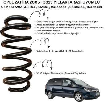 Standart Yay ST124518F - 2005-2015 Opel Zafira Ön Helezon Yay Takımı (2 Adet)