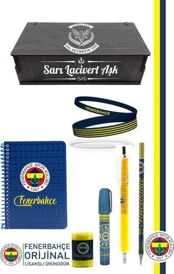 Fenerbahçe Orijinal Lisanslı Kalem Bileklik Bloknot Kalemtraş Silgi Hediyelik Set