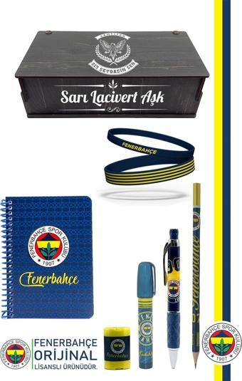 Fenerbahçe Orijinal Lisanslı Kalem Bileklik Bloknot Silgi Hediyelik Set