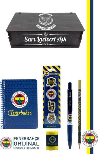 Fenerbahçe Orijinal Lisanslı Kalem Kalemtraş Bloknot Silgi Hediyelik Set