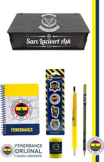 Fenerbahçe Orijinal Lisanslı Kalem Kalemtraş Bloknot Silgi Hediyelik Set