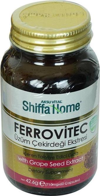Shiffa Home Ferrovitec Üzüm Çekirdeği Ekstresi Kapsülü 710Mg 