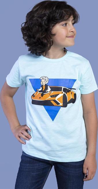 Toontoy Erkek Çocuk Araba Baskılı Tişört