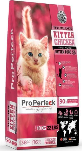 Pro Perfeck Premium Tavuklu Narlı Havuçlu Yavru Kedi Maması 10 KG