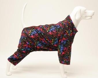 A40 Dısco Penye Astarlı Su Geçirmez Köpek Yağmurluğu XXLarge
