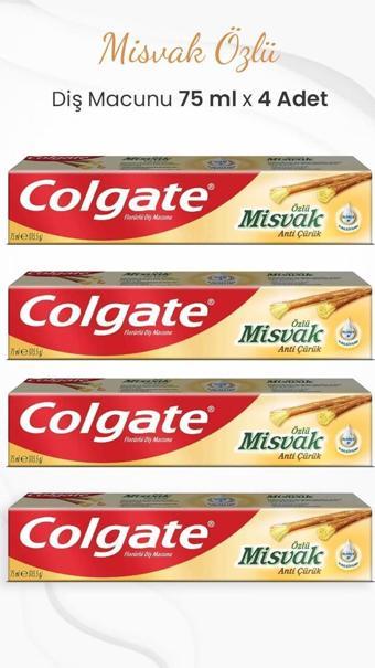 Colgate Misvak Özlü Diş Macunu 75 ml x 4 Adet