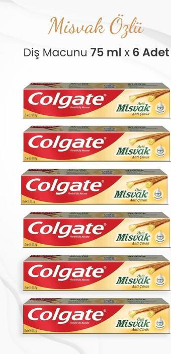 Colgate Misvak Özlü Diş Macunu 75 ml x 6 Adet