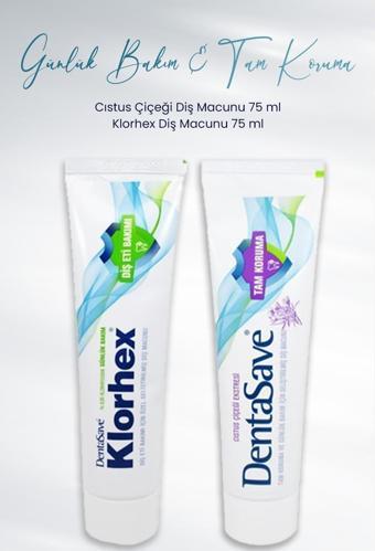 DentaSave Diş Macunu Tam Koruma Cıstus Çiçeği 75 ml ve Günlük Bakım 75 ml