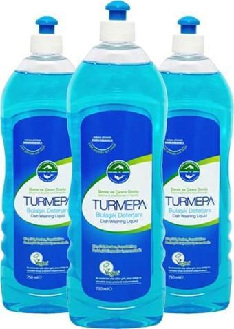 Turmepa Elde Yıkama Bulaşık Deterjanı 750 ml x 3