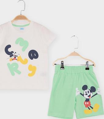 Mickey Mouse Lisanslı Erkek Çocuk 2'li Takım 21758