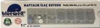BlueWell Haftalık İlaç Kutusu - Haftalık Hap Kutusu