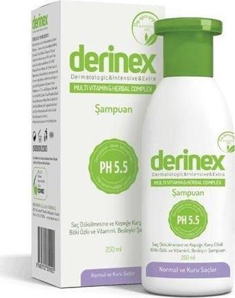 Derinex Saç Bakım Şampuanı Normal ve Kuru Saçlar 250 ml