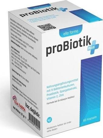Probiotik Plus 60 Kapseln (Probiyotik, Kuşkonmaz Ekstresi)