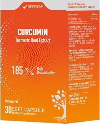 Referans Nutra Curcumin (Zerdeçal) 30 Kapsül