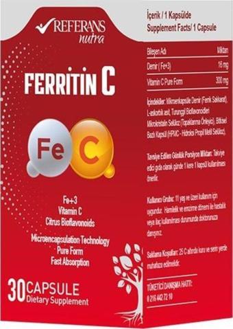 Referans Nutra Ferritin C 30 Kapsül