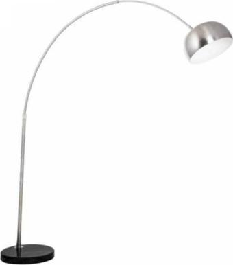 Rsylight Retro Metal Dekoratif Inox Modern Mafsallı C Kol Köşe Lambası Lambader Başlık Çap:40 Cm